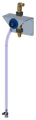 Kit injecteur détergent réglable MBSP38 MBSP3/8 + support mural