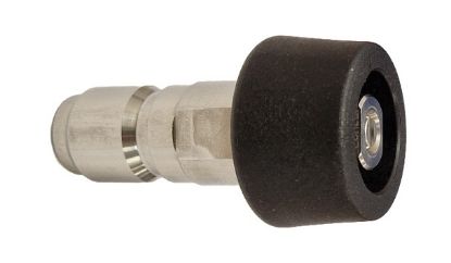 Coupleur mâle AKBO inox et buse 0508 + protection nylon noire