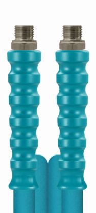 Flexible DN12 MP bleu turquoise 20m M1/2 M1/2 inox - REGELAV ERGOFLEX